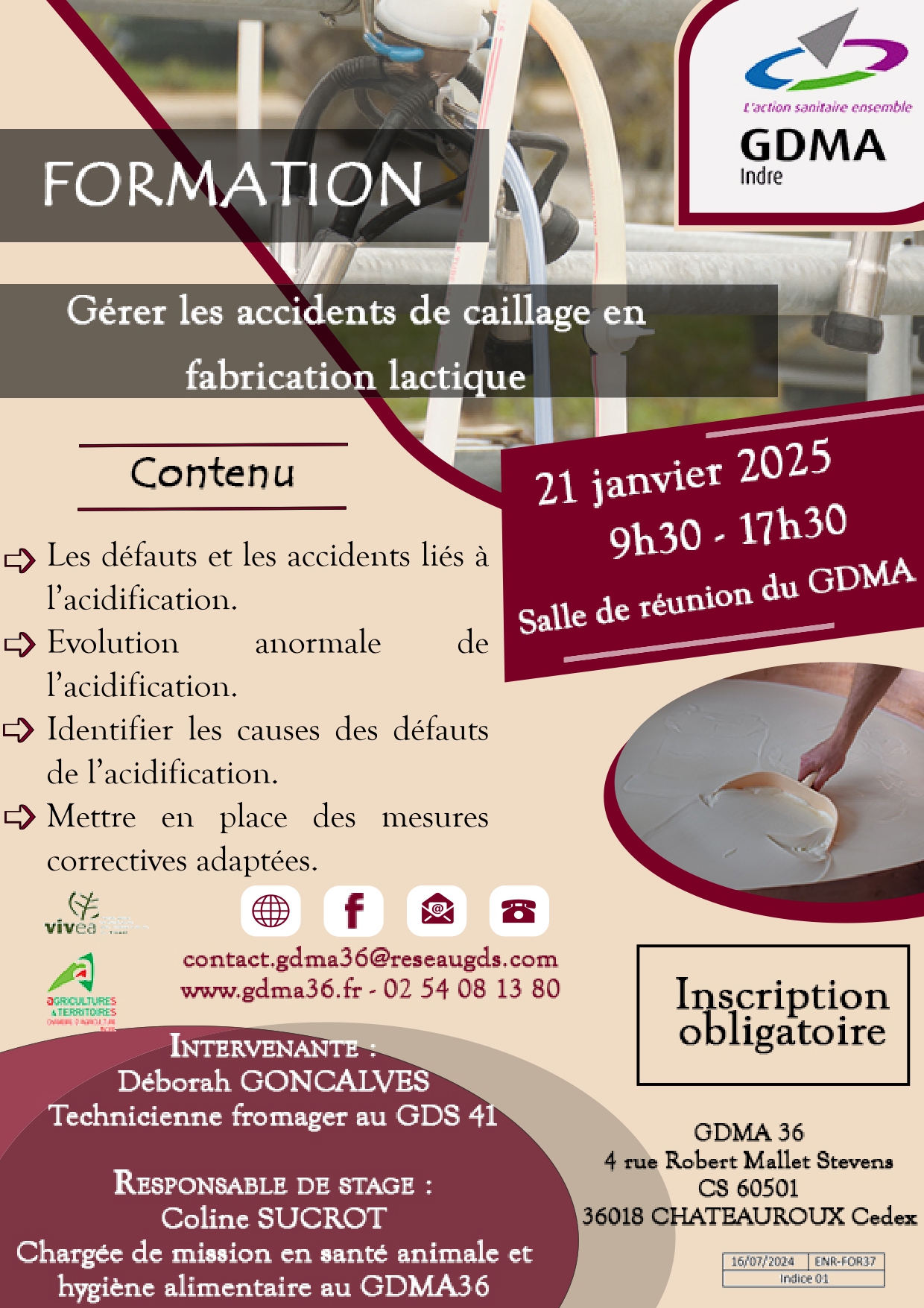 Gérer les accidents de caillage en fabrication lactique