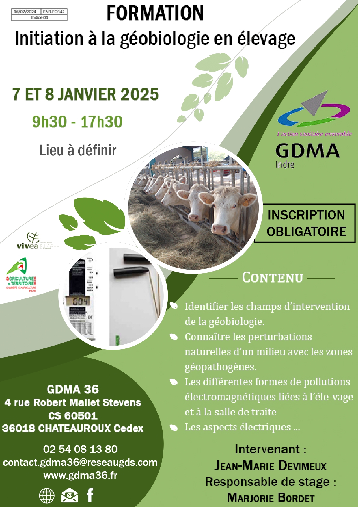 Initiation à la géobiologie en élevage