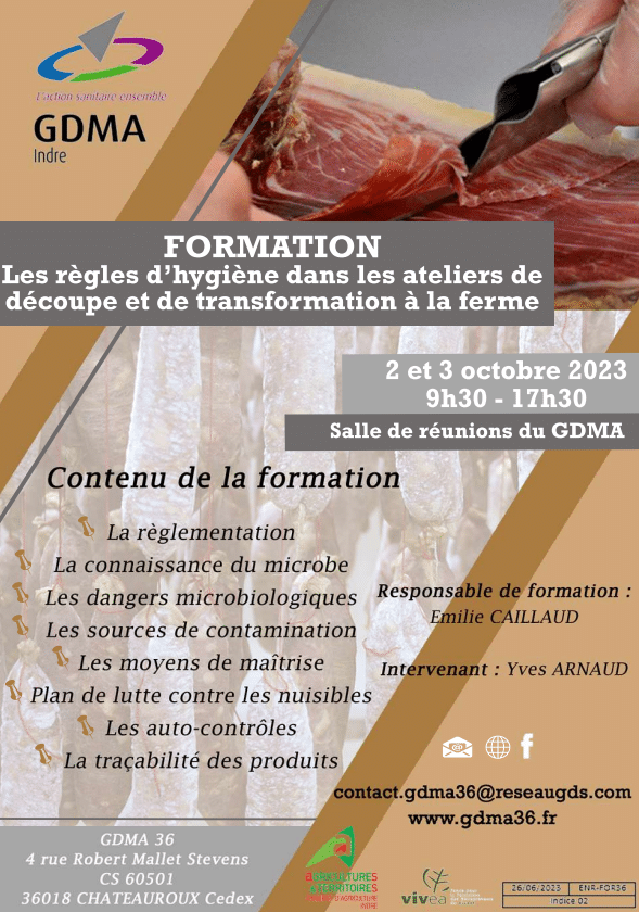 Les règles d'hygiène dans les ateliers de découpe et de transformation à la ferme